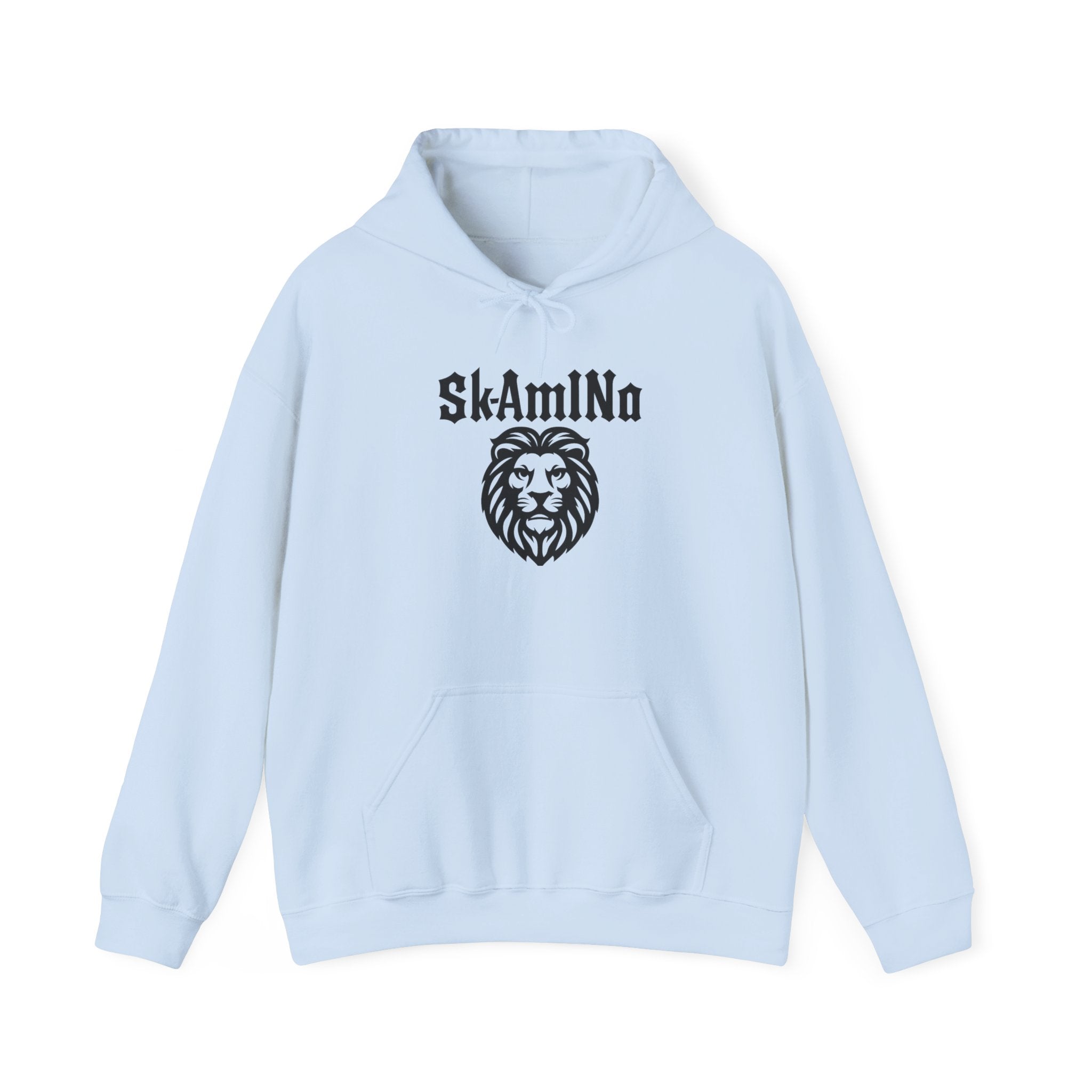 Sweat à capuche graphique SkAmina Lion, sweat-shirt unisexe en mélange lourd, vêtements décontractés confortables, cadeau pour les amoureux du lion, style streetwear, pull confortable
