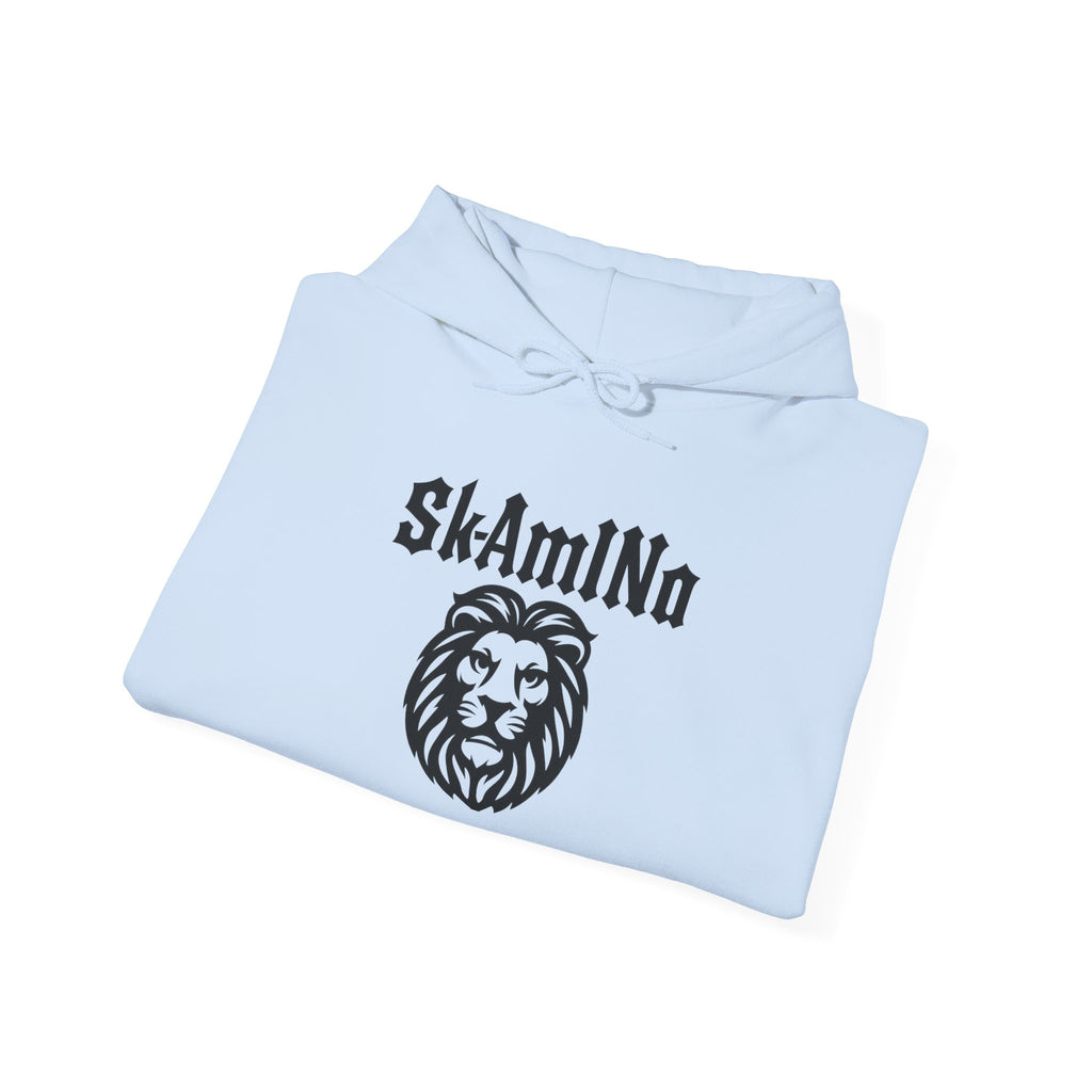 Sweat à capuche graphique SkAmina Lion, sweat-shirt unisexe en mélange lourd, vêtements décontractés confortables, cadeau pour les amoureux du lion, style streetwear, pull confortable