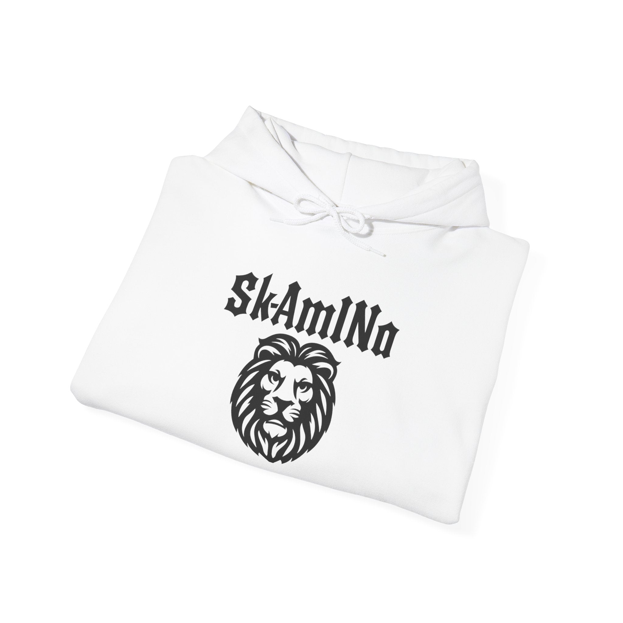 Sweat à capuche graphique SkAmina Lion, sweat-shirt unisexe en mélange lourd, vêtements décontractés confortables, cadeau pour les amoureux du lion, style streetwear, pull confortable