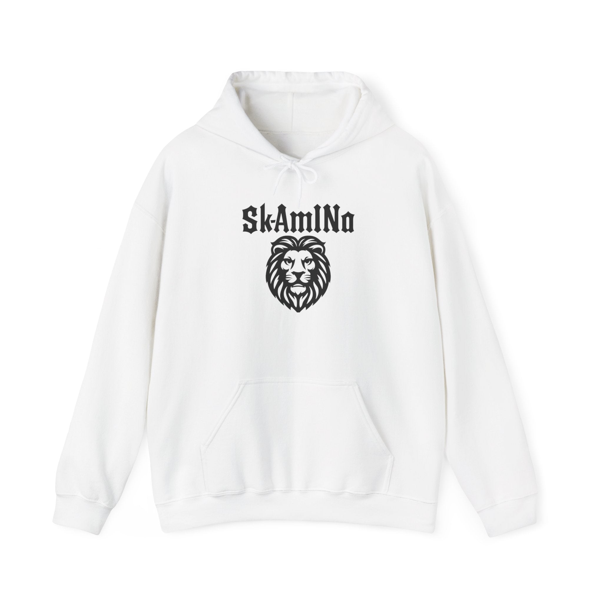 Sweat à capuche graphique SkAmina Lion, sweat-shirt unisexe en mélange lourd, vêtements décontractés confortables, cadeau pour les amoureux du lion, style streetwear, pull confortable
