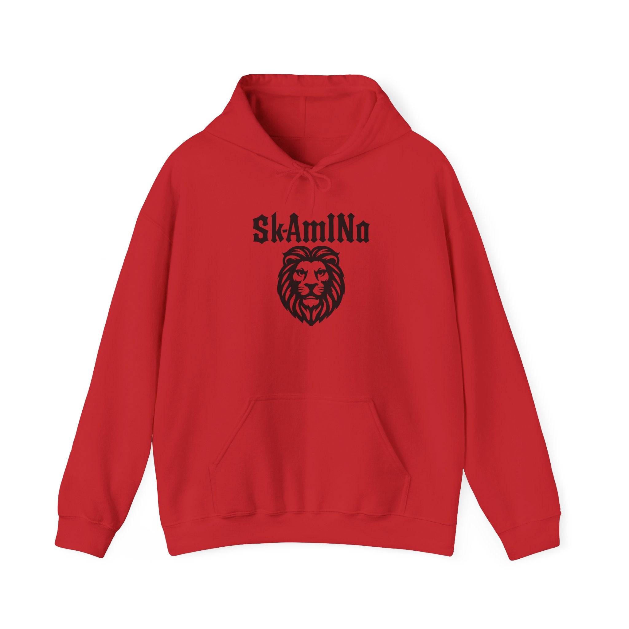 Sweat à capuche graphique SkAmina Lion, sweat-shirt unisexe en mélange lourd, vêtements décontractés confortables, cadeau pour les amoureux du lion, style streetwear, pull confortable