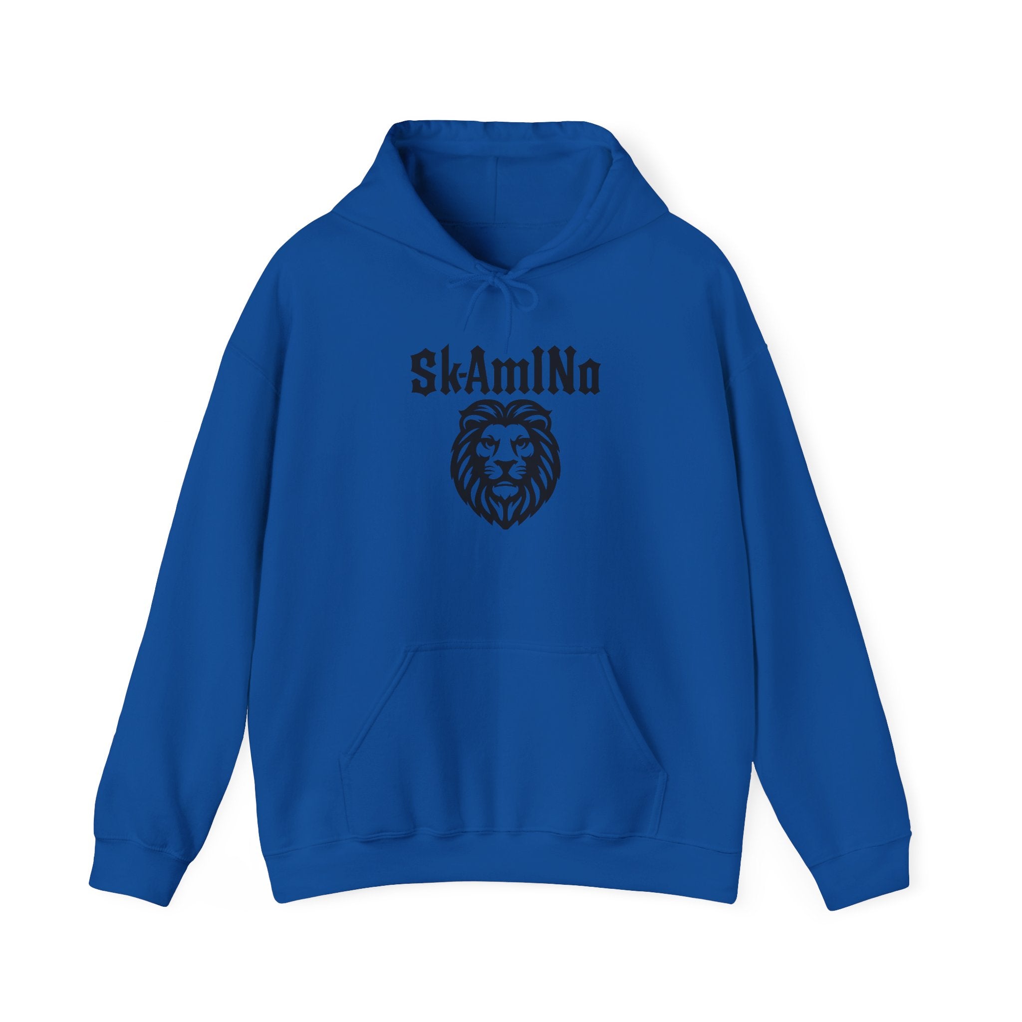 Sweat à capuche graphique SkAmina Lion, sweat-shirt unisexe en mélange lourd, vêtements décontractés confortables, cadeau pour les amoureux du lion, style streetwear, pull confortable