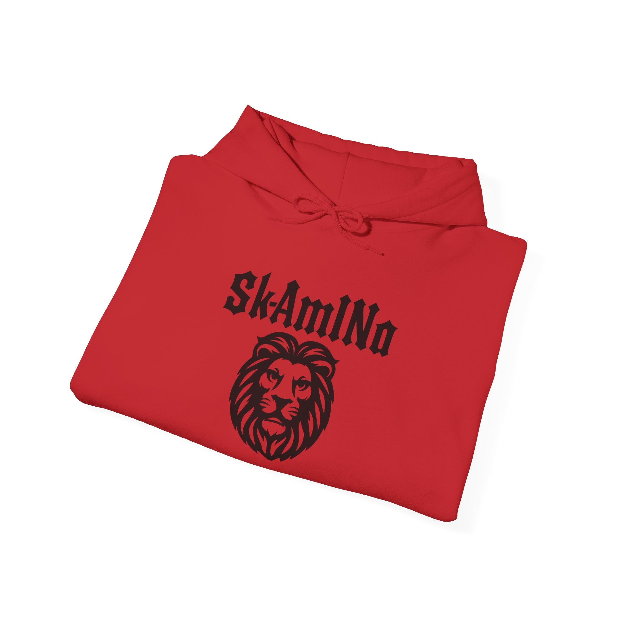 Sweat à capuche graphique SkAmina Lion, sweat-shirt unisexe en mélange lourd, vêtements décontractés confortables, cadeau pour les amoureux du lion, style streetwear, pull confortable
